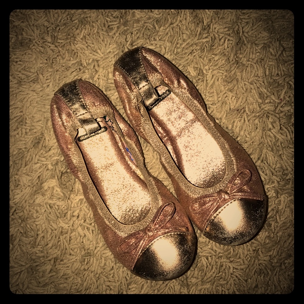 Rose Gold/Gold Flats